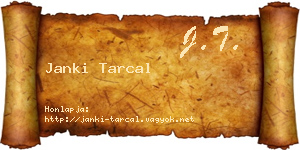 Janki Tarcal névjegykártya